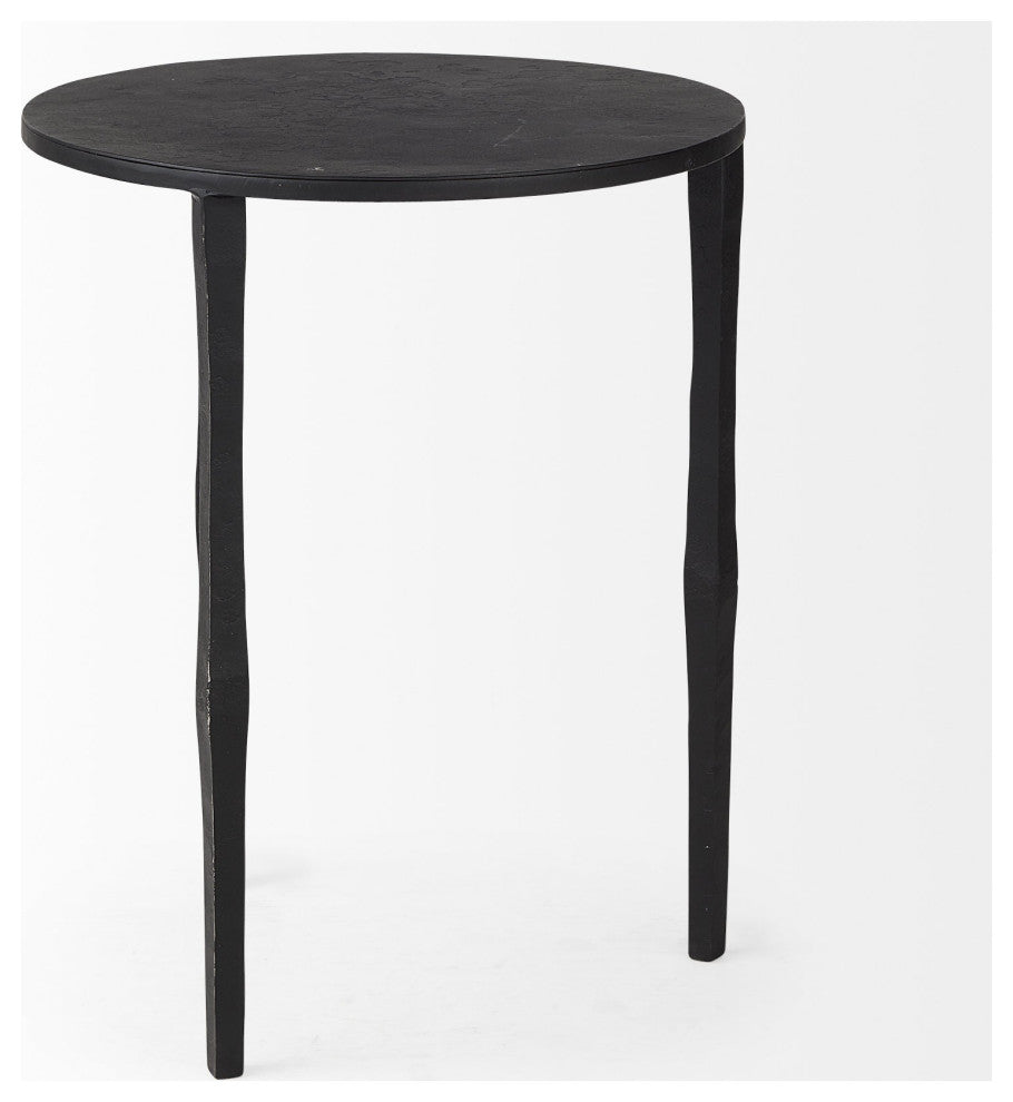 Minimal Black Iron Side Table