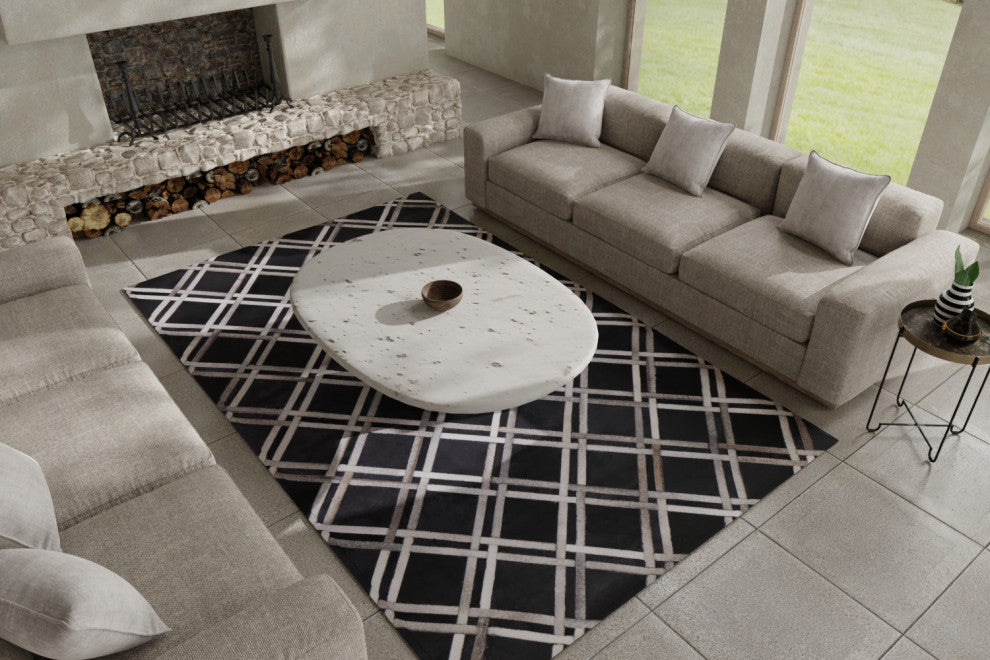 Bashian Talon Area Rug Black 4'' X 6''