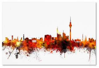 "Berlin, Germany Skyline II" Canvas Art by Michael Tompsett