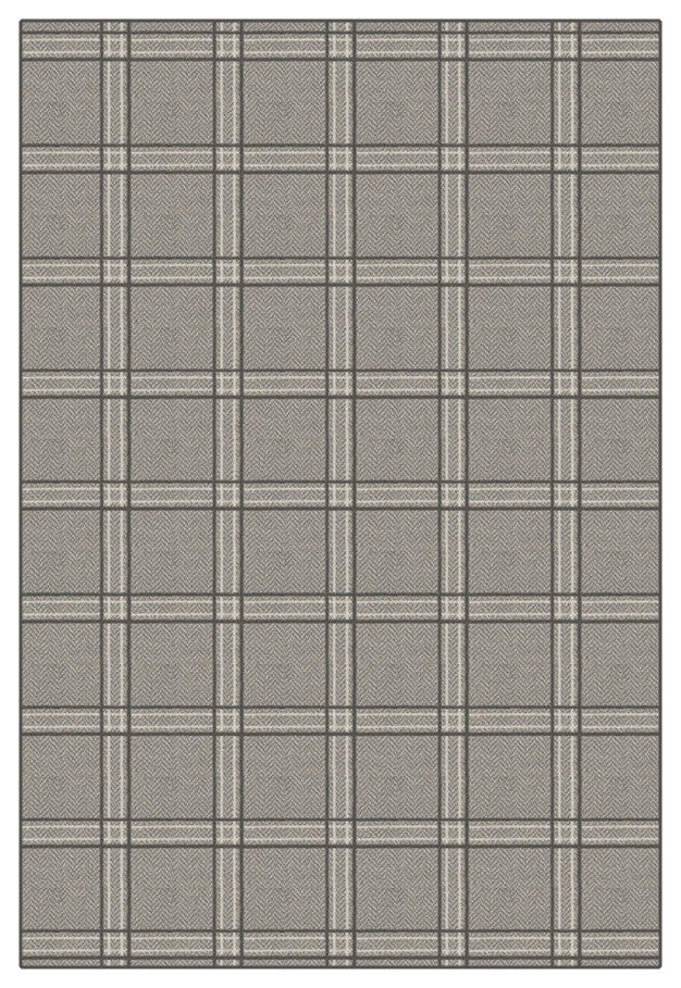Greyfell Herrington Plaid Area Rug Milliken Tactesse Nylon, 7'x10'