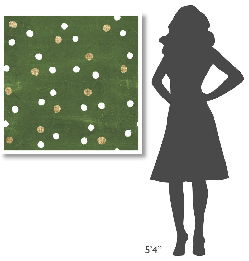 "Santas List Pattern IV" Digital Paper Print by Janelle Penner, 38"x38"