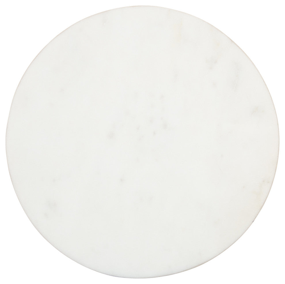 Paynter Marble Drink Table, Natural, 9"