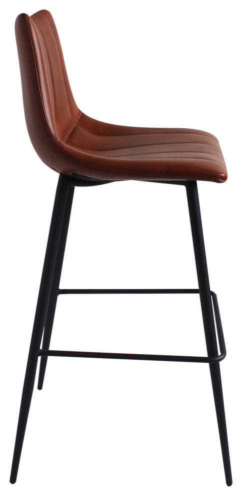 Alibi Barstool Brown, Set of 2