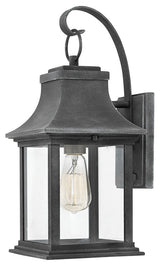 Hinkley Adair Medium Wall Mount Lantern, Aged Zinc