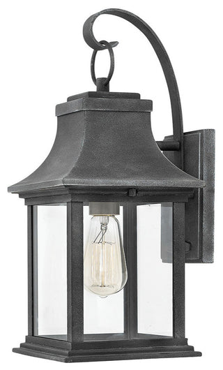 Hinkley Adair Medium Wall Mount Lantern, Aged Zinc