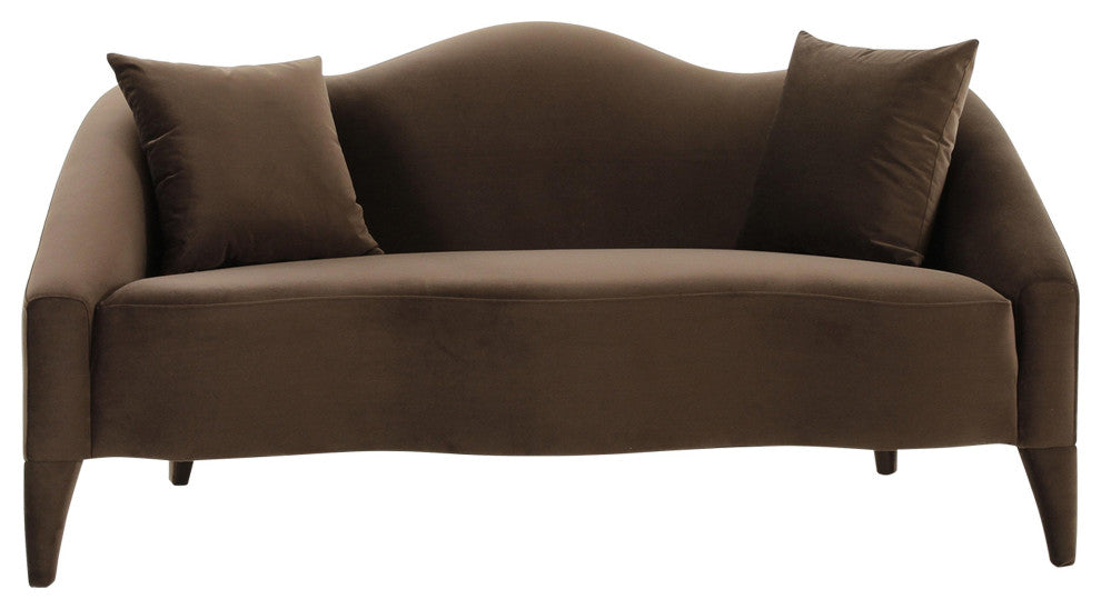 Naya Chocolate Velvet Loveseat