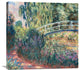 "Le pont japonais: bassin aux nymphas" Artwork, 30"x28"