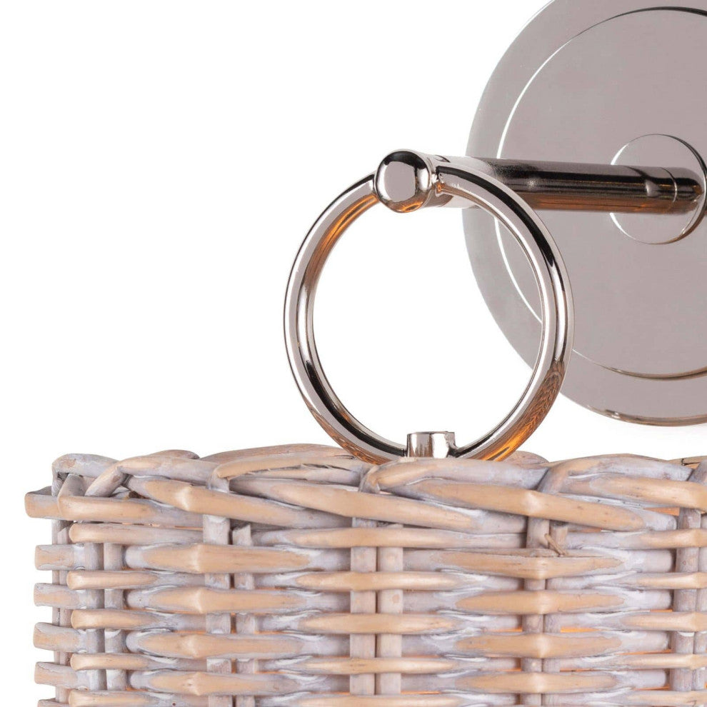 Nantucket Sconce, Polished Nickel