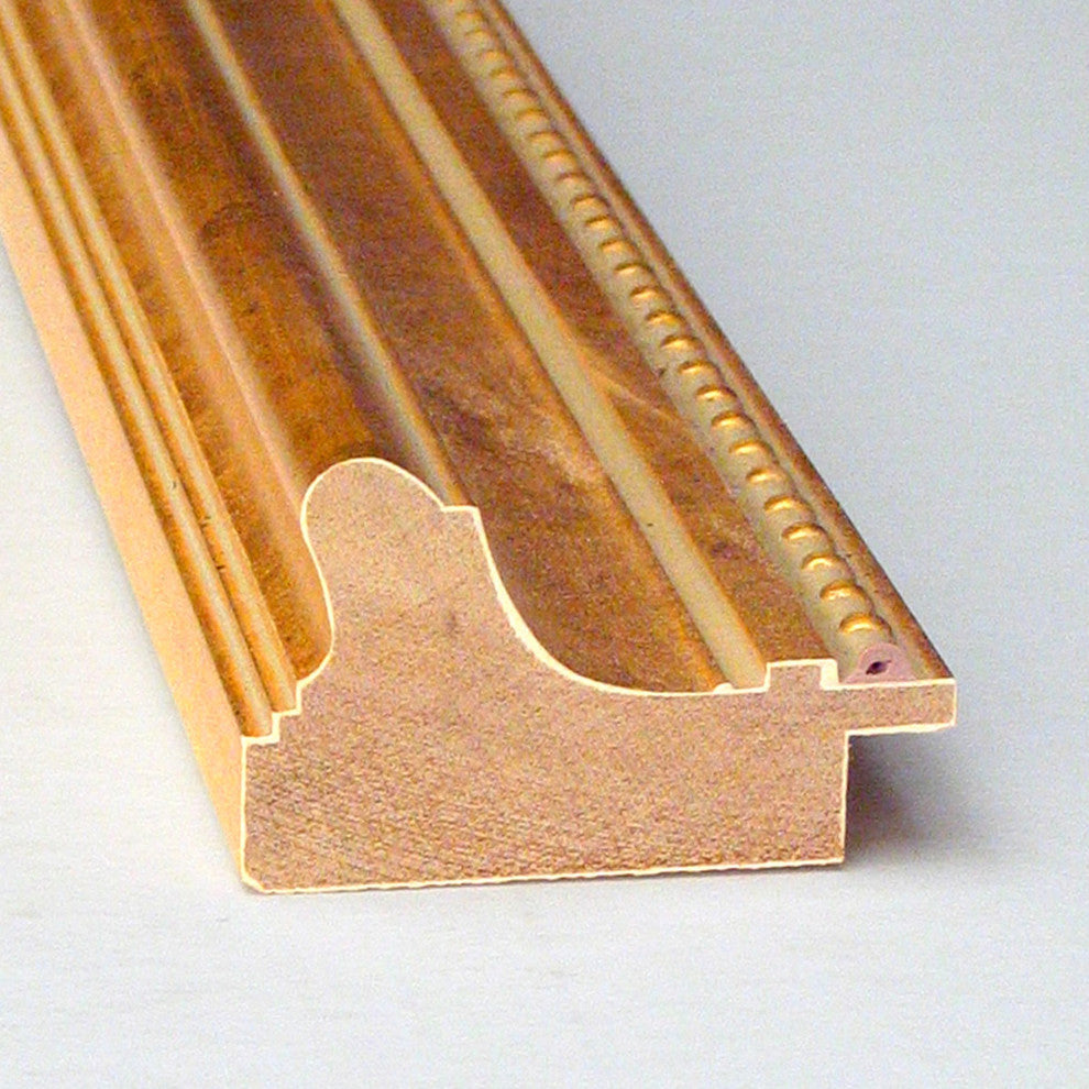 Wall Mirror, Townhouse Gold Wood, 24x24