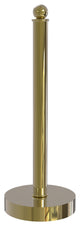Contemporary Counter Top Kitchen Paper Towel Holder, Unlacquered Brass