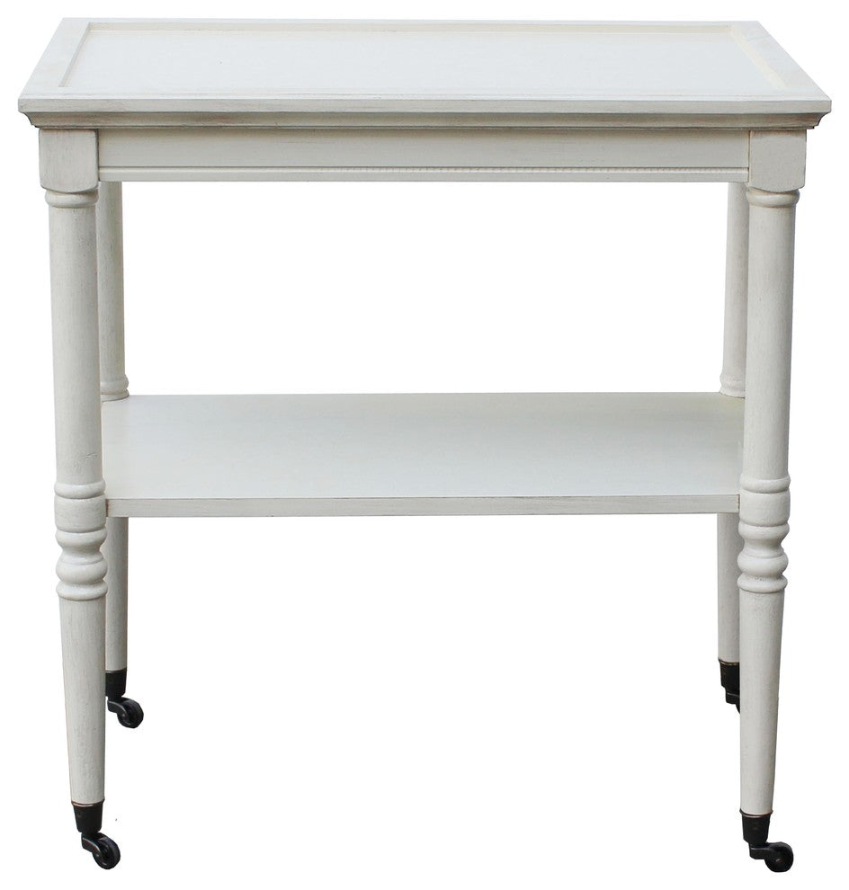ACME Frisco Tray Table, Antique White