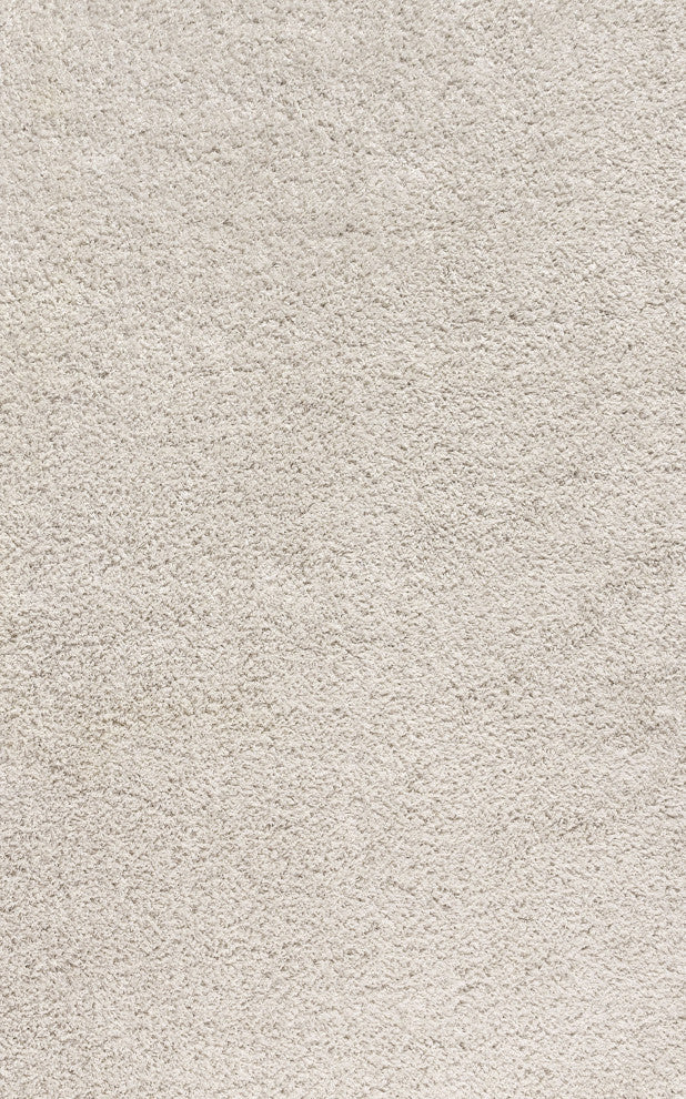 Mercer Shag Plush Area Rug, Cream, 8 X 10
