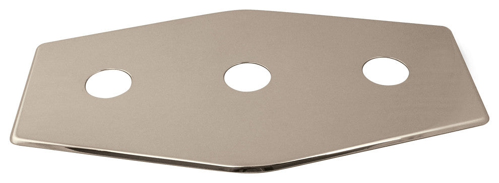 Three-Hole Remodel Plate In Polished Nickel