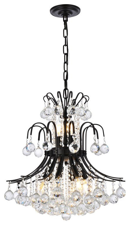 Elegant Lighting Value Toureg 10-Light Pendant Black