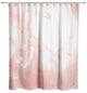 Blush Abstract Marble 71x74 Shower Curtain