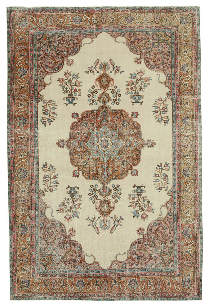 Rug N Carpet - Handmade Anatolian 6' 3'' x 9' 7'' Rustic Area Rug