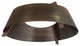 Casia 18" Flush Mount, White Washed Oak, Distressed Brass, 2700k Led