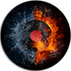 Record Abstract, Digital Art Disc Metal Artwork, 38"
