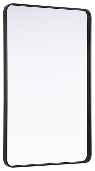 Home Living Contour Metal Rectangle Mirror 30x48, Black
