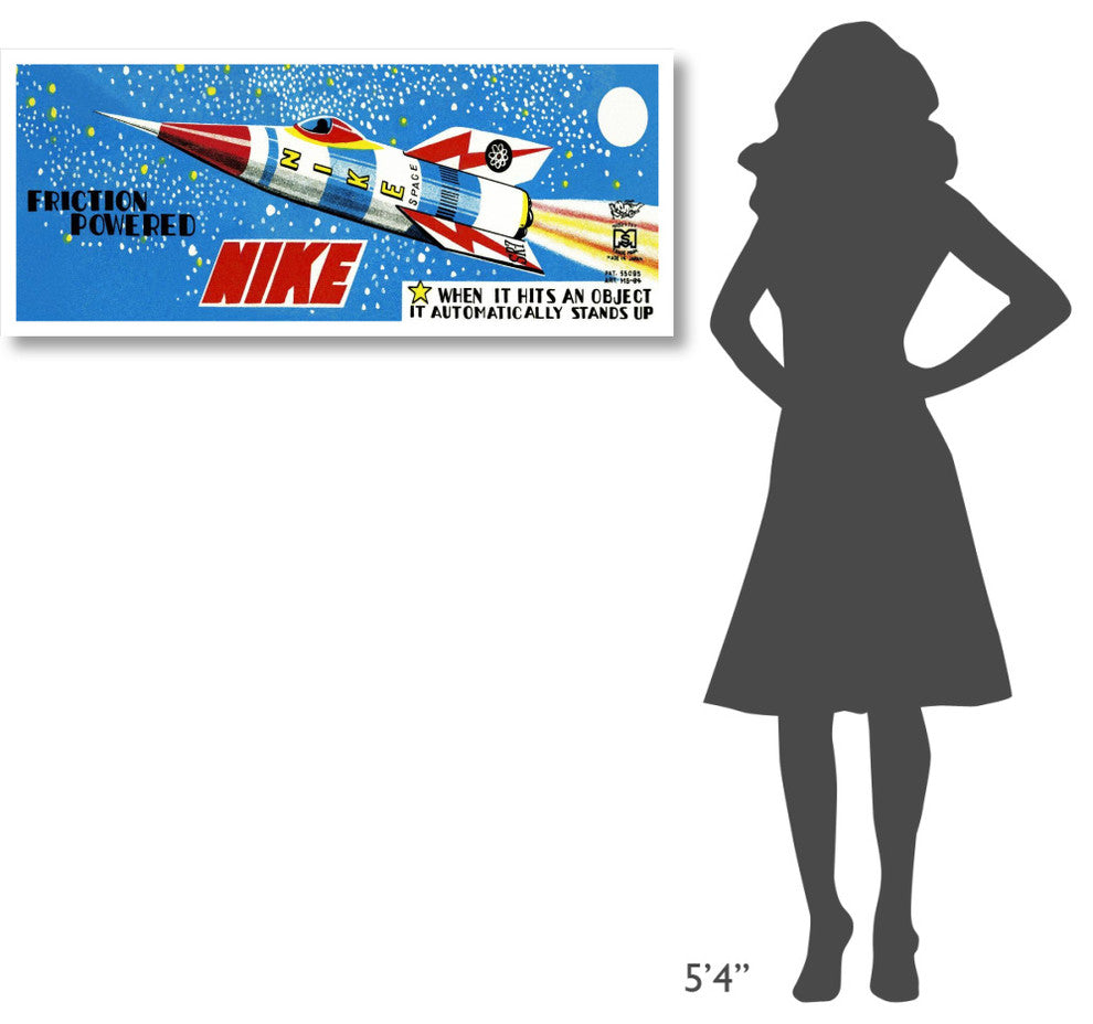 "Friction Powered Nike" Digital Paper Print by Retrorocket, 46"x20"