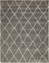Shag Moroccan Shag 9'x12' Rectangle Ash Area Rug
