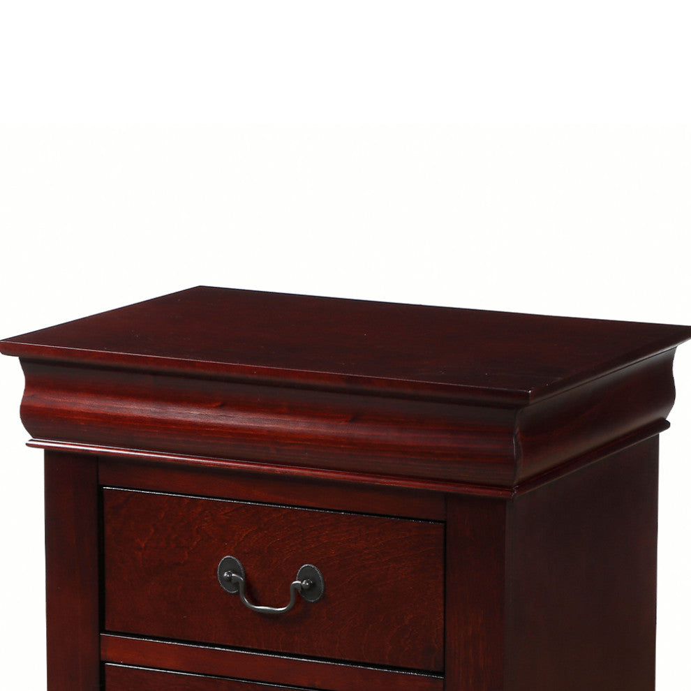 Acme Louis Philippe Nightstand Cherry