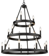 Golden Alastair 18-Light Transitional Chandelier in Matte Black