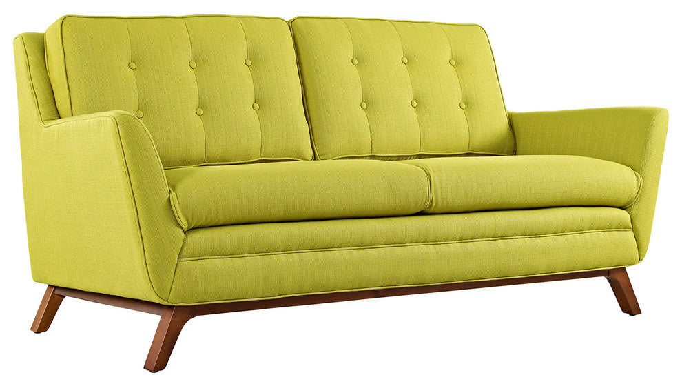 Beguile 3 Piece Upholstered Fabric Living Room Set, Wheatgrass