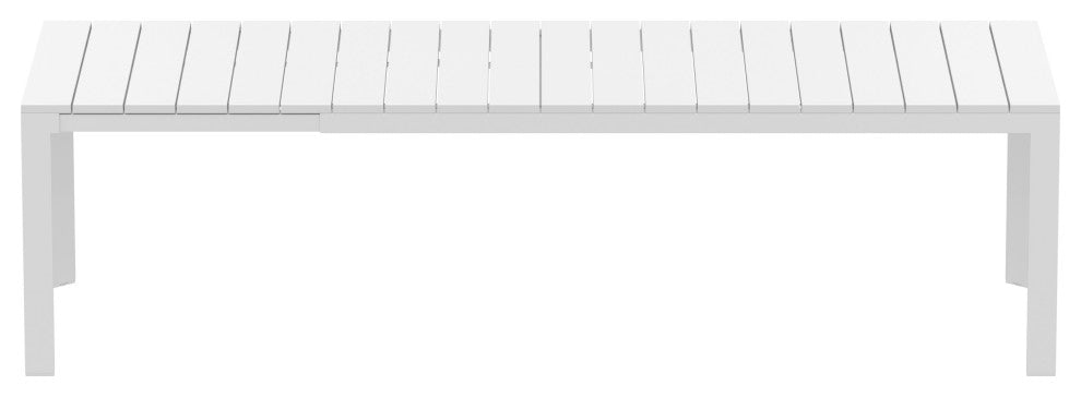 Atlantic XL Dining Table 83, 110" Extendable White