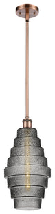 Innovations 516-1S-AC-G673-8-LED 1-Light Mini Pendant, Antique Copper