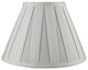Empire Box Pleat Lamp Shade, 5"x10"x7", Eggshell