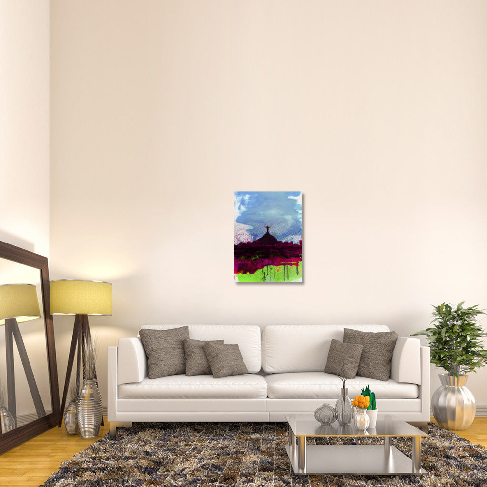 "Rio Watercolor Skyline" Fine Art Print
