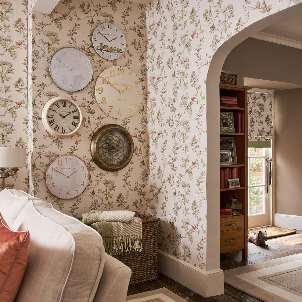 Laura Ashley Elderwood Wallpaper, Natural