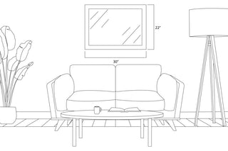Woodford Framed Wall Mirror, Nickel, 22"x30"