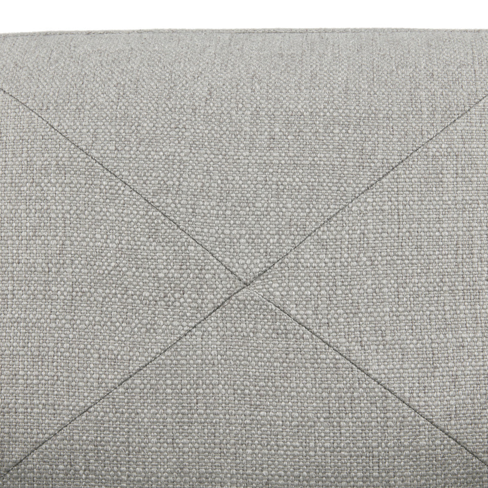 Madison Park Modern Minimalist Lounge Chair with Metal Legs, Grey