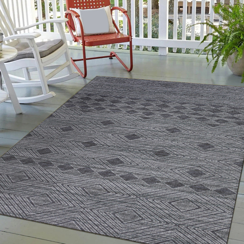 Indoor/Outdoor Sedona SN1 Midnight Machine Washable 9' x 12' Rug