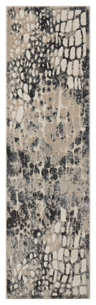 Michael Amini Gleam Flint Area Rug By Nourison, 2'2"x7'6"