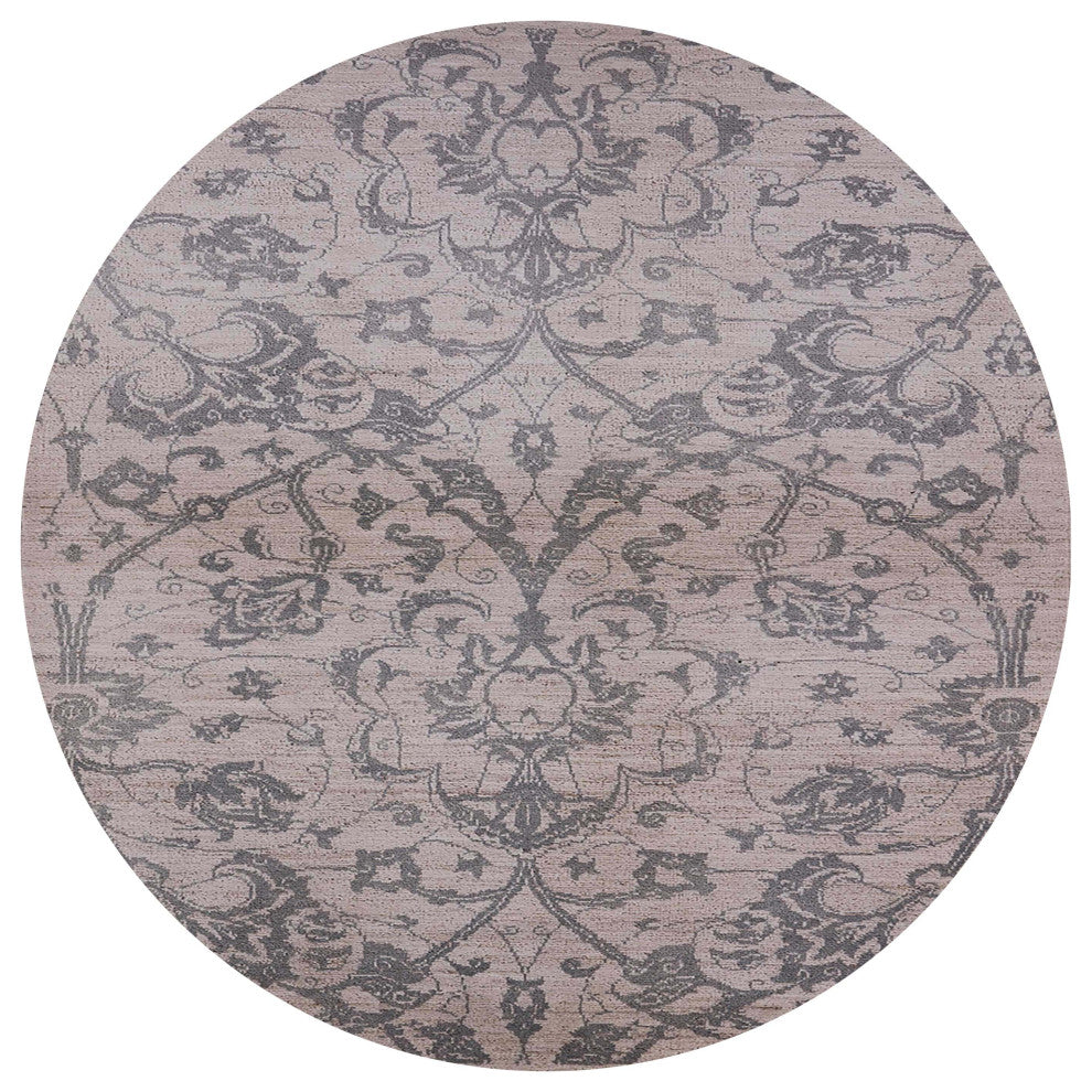 Ahgly Company Indoor Round Mid-Century Modern Area Rugs, 8' Round