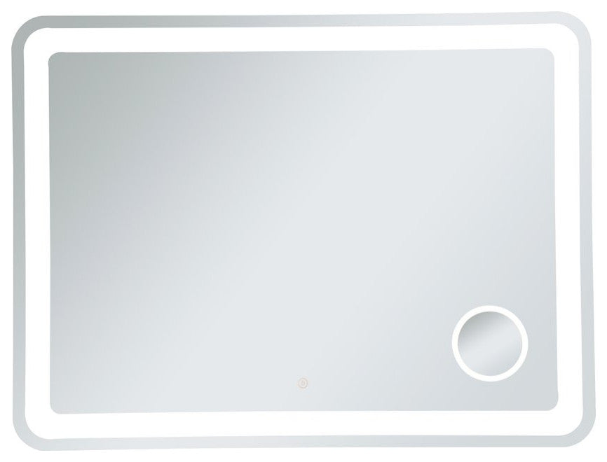 Lucy 36"x48" Hardwired LED Mirror With Magnifier and Color Changing Temperature