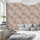 Peony Peel and Stick Vinyl Wallpaper, Shell Pink, 24"w X 60"h