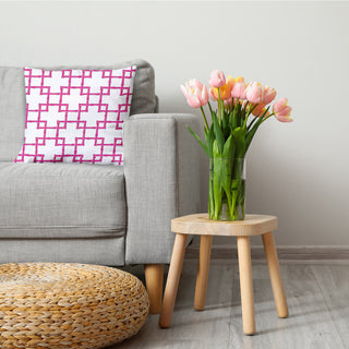 Bamboo Decorative Throw Pillow, Orchid, 26"x26"