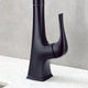 Luxier KTS20-T Single-Handle Pull-Down Sprayer Kitchen Faucet, Matte Black