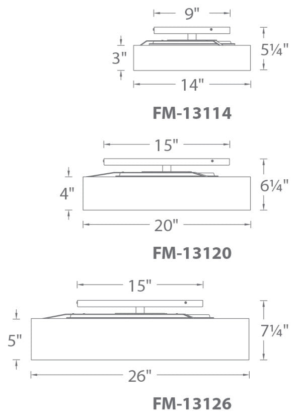 WAC Lighting Manhattan 20" LED Convertible Semi-Flush Mount in Brushed Nickel