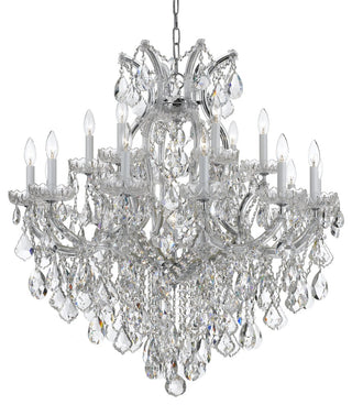 Maria Theresa 19-Light Chandelier, Polished Chrome Finish