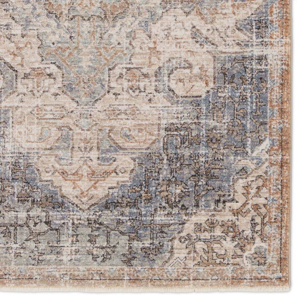 Jaipur Living Lynette Medallion Tan/ Blue Area Rug 9'X13'