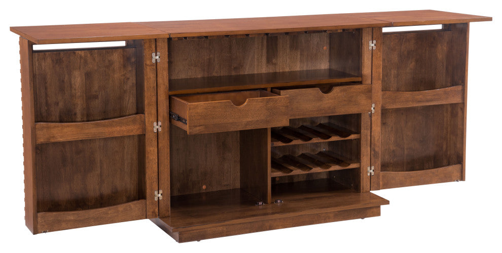 Linea Bar Cabinet Walnut