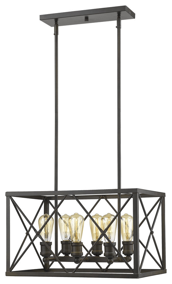 Brooklyn 6-Light Oil-Rubbed Bronze Pendant
