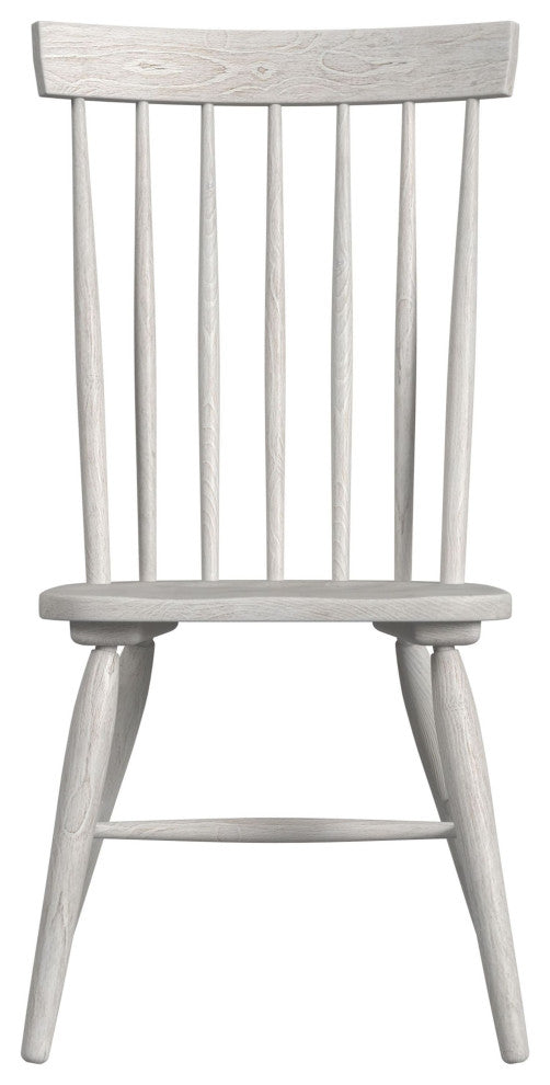 Windsor Solid Ash Dining Chair, White, Set of 2