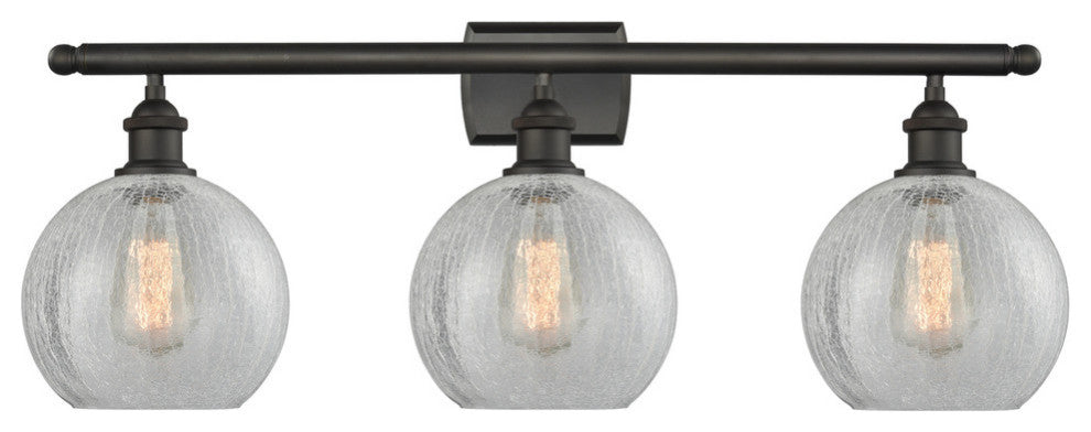 INNOVATIONS LIGHTING 516-3W-OB-G125 Athens 3 Light Bath Vanity Light