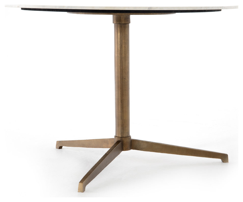 Helen Round Bistro Table-Polished White